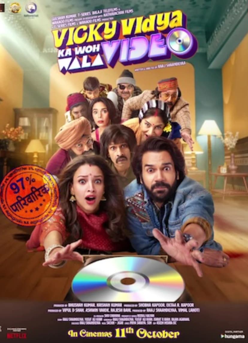 Poster of Vicky Vidya Ka Woh Wala Video (2024) Hindi - WEB-DL 1080p 720p 480p Movie
