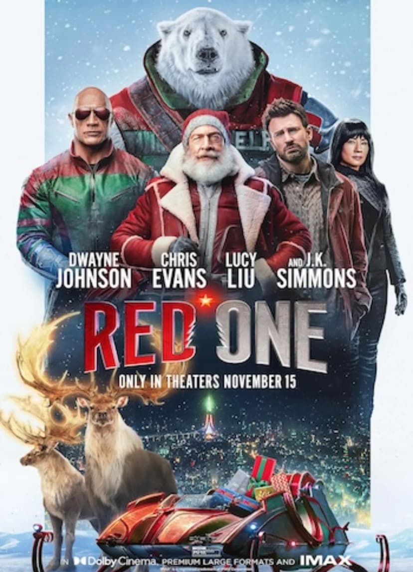 Poster of Red One (2024) Hindi Dubbed - WEB-DL 720p 480p Movie