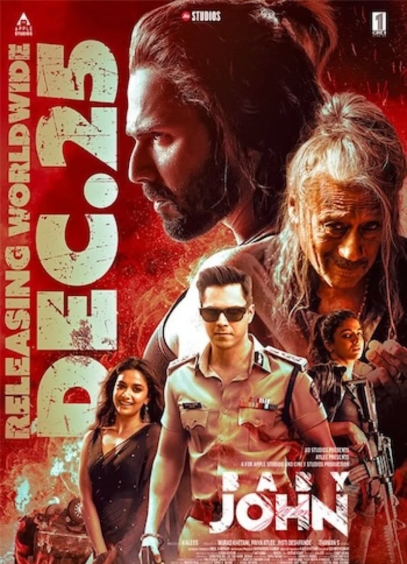 Poster of Baby John (2024) Hindi - HD 1080p 720p 480p HQ HDRip Movie